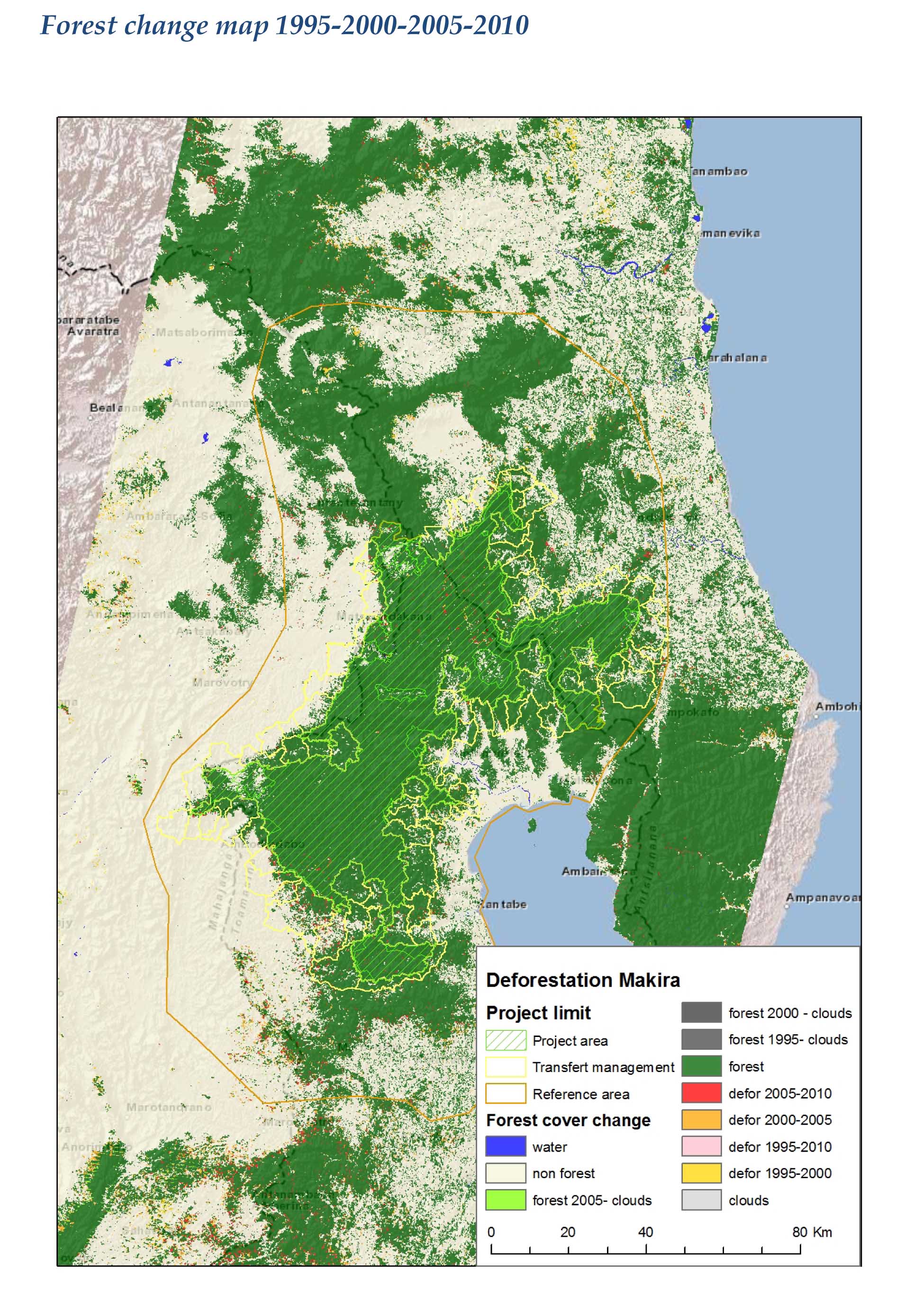 forest cover change 1990-2000-2005-2010